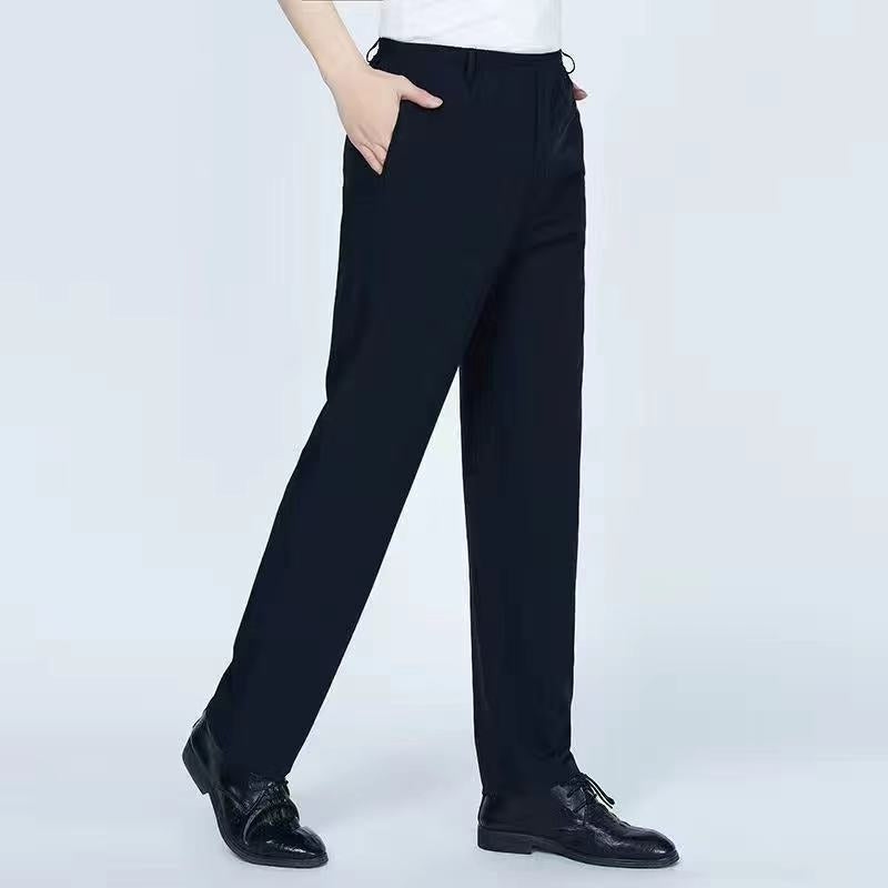 New Men's Elastic Waist Pants Thin Loose Casual Pants