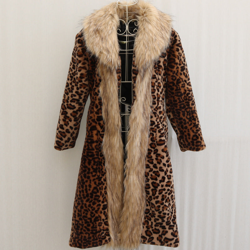 Fashion Women's Thick Warm Mink Fur Coat