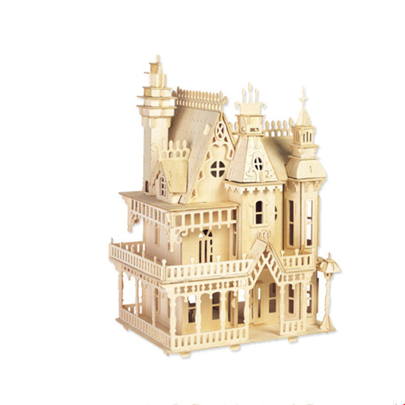 Wooden puzzle model toy