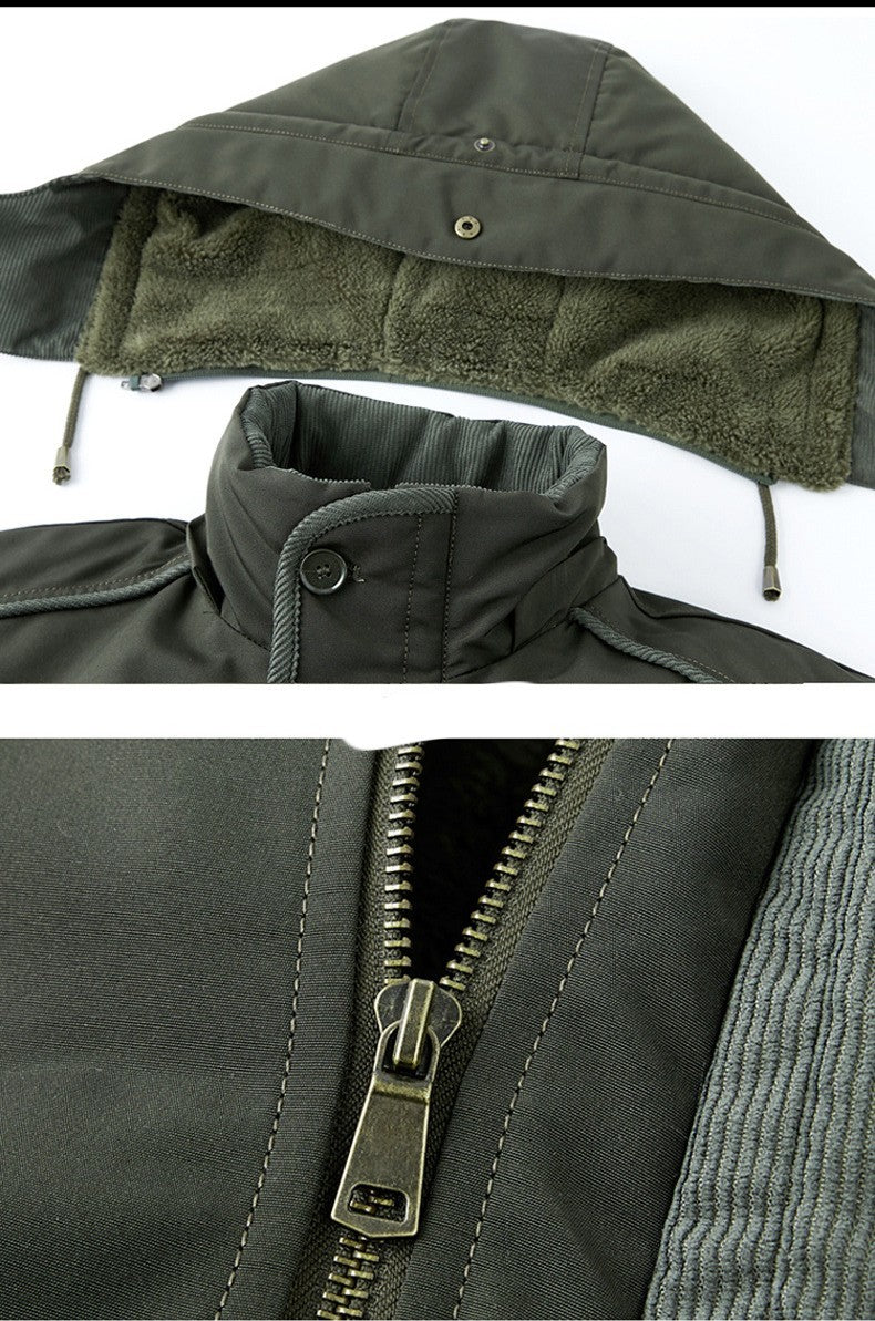 Lambswool Liner Cotton Coat Jacket