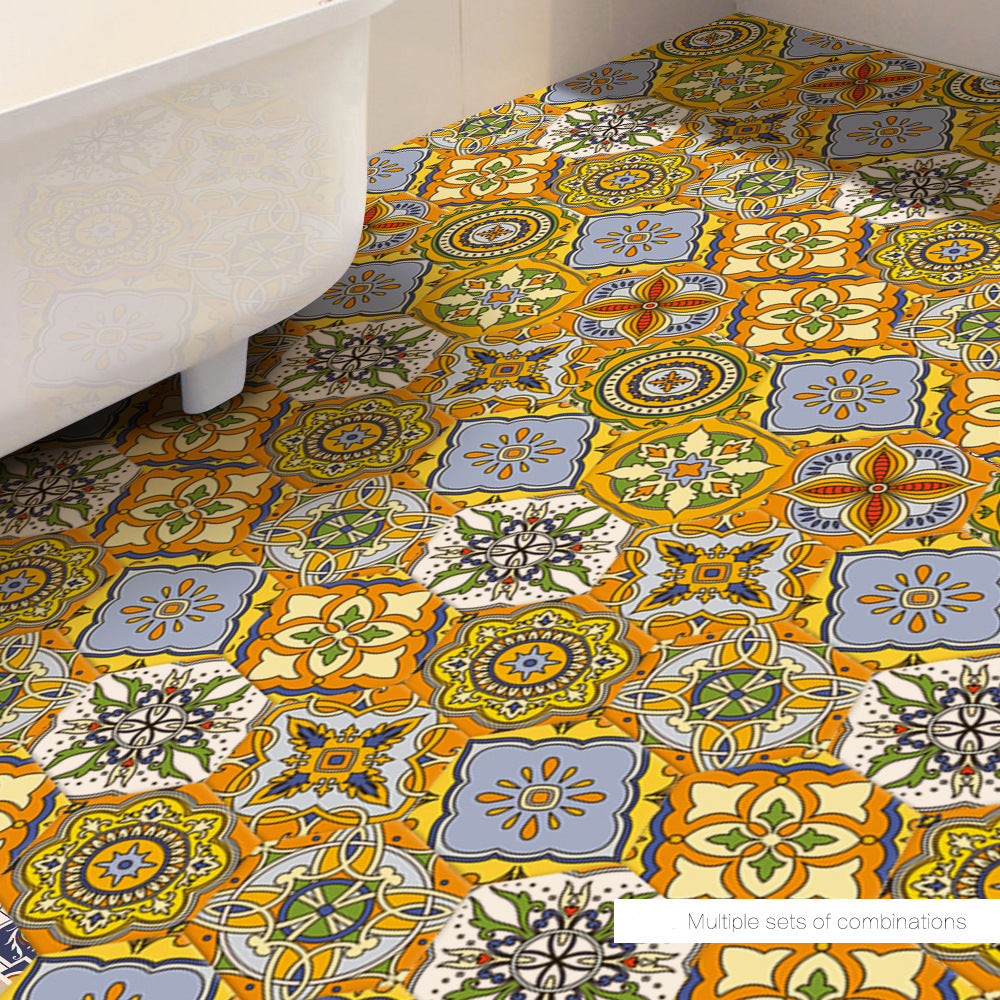 Moroccan style floor wall sticker