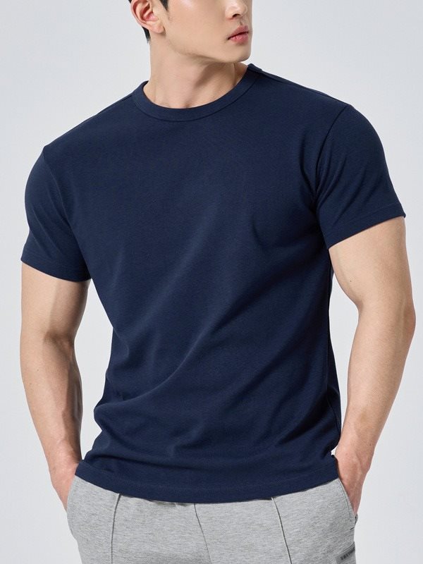 Fitness Sports Round Neck Men's Short-sleeved T-shirt