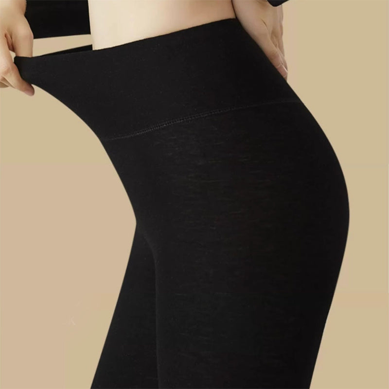 Winter Warm Leggings Cashmere Plus Velvet Tight Pants Fashion High Waist Slim Fit Trousers For Women Clothing