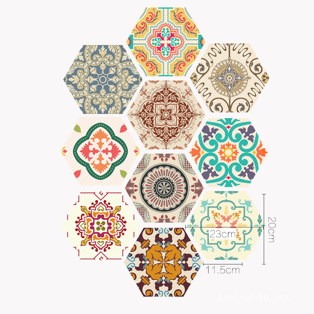 Moroccan style floor wall sticker