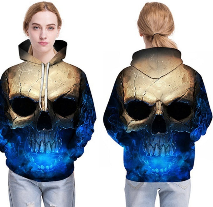 3D Skull Hoodie