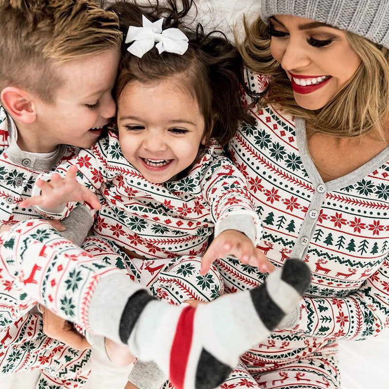 Christmas Pajamas Family Matching New Year Father Mother Kids Baby Look Clothes Set Dad Mom And Daughter Son Pyjamas Outfit