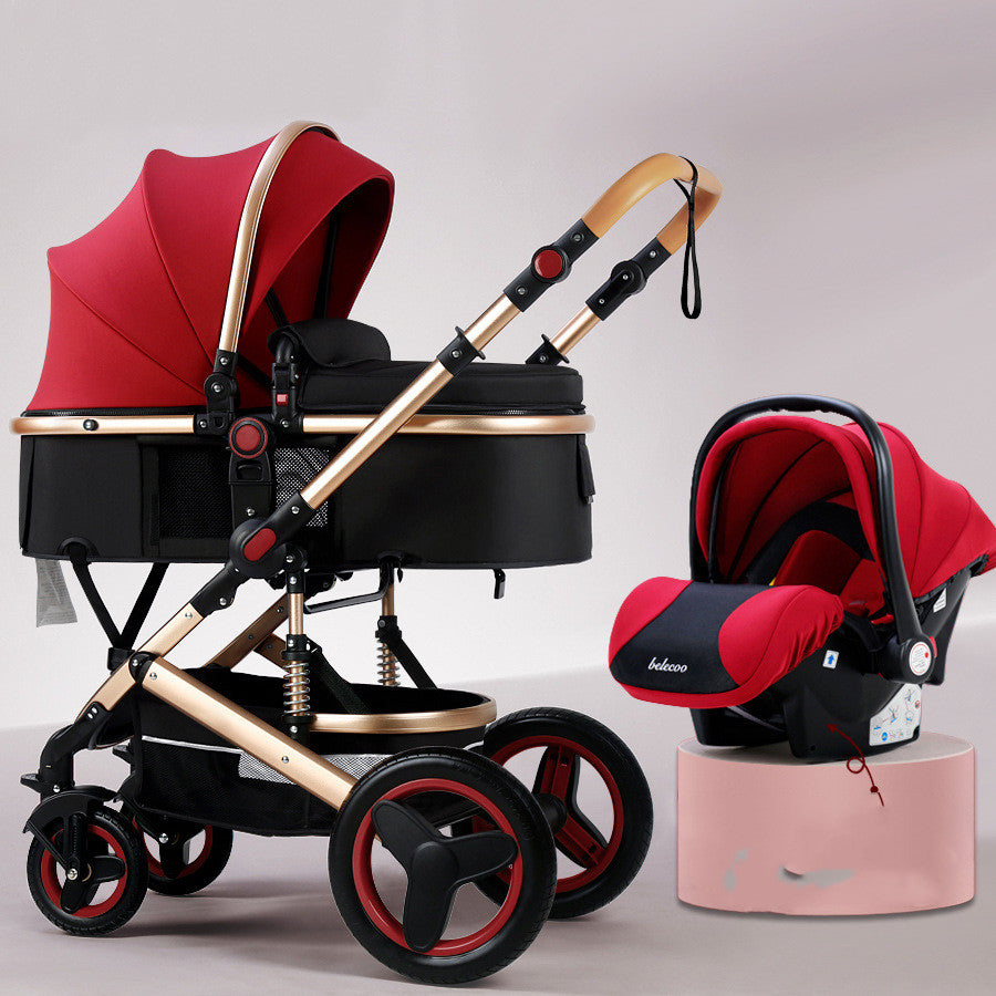 Lightweight Baby Stroller With High View Can Sit And Lie Down