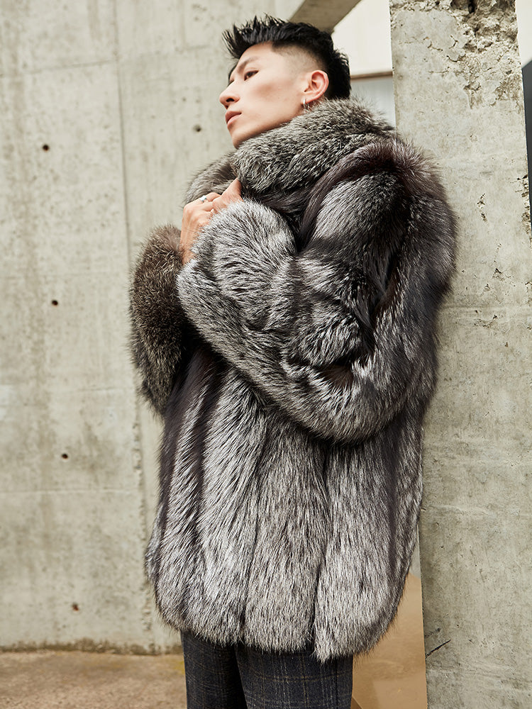 Men's Fashion Personality Fur Winter Jacket