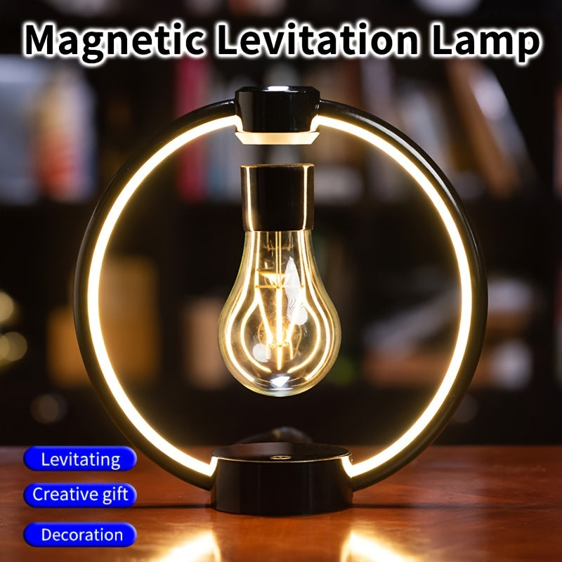 Touch-Controlled Magnetic Levitation LED Table Lamp with Dimmable Brightness, Night Light for Home & Office Decor