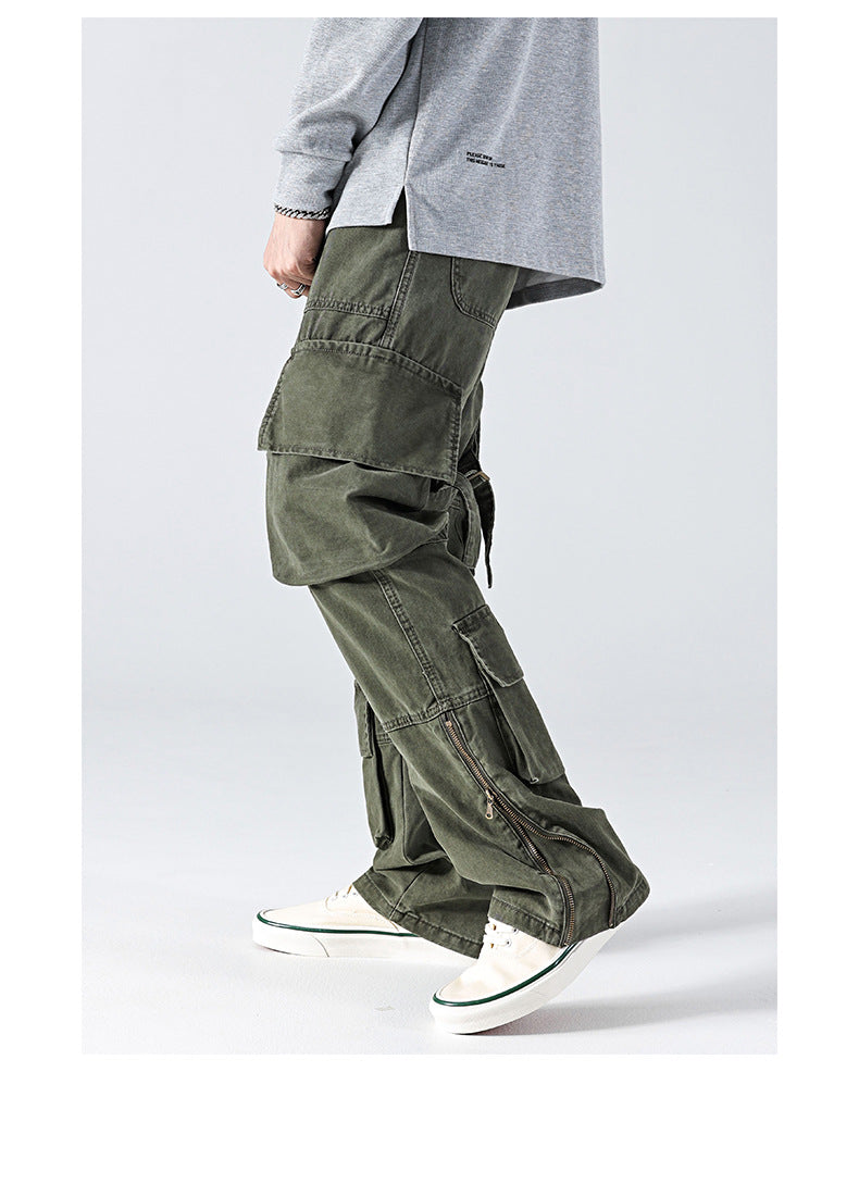 Men's Clothing Autumn And Winter  Straight Bootcut Trousers