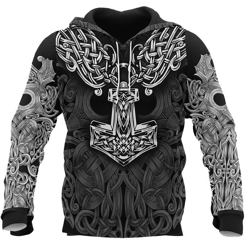 Digital 3D Printed Pullover Hoodie Fashion Hoodie