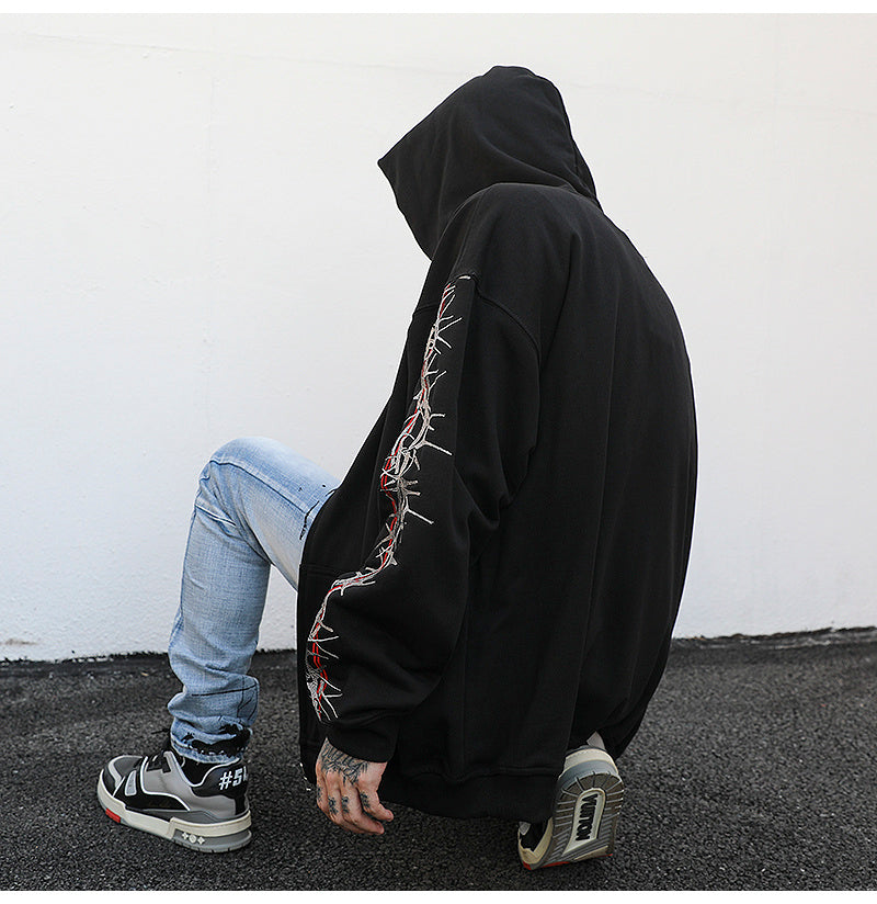 Barbwire Sleeve Hoodie