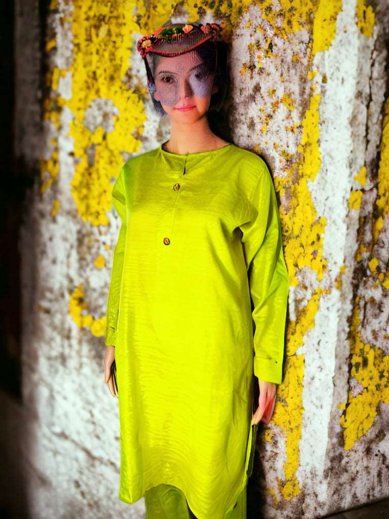 100% cotton pakistani kurti dress with pant (size medium).