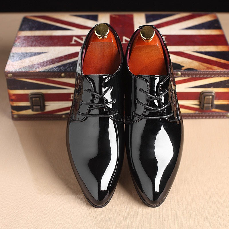 Men Leather Shoes Men Business Casual Dress Shoes