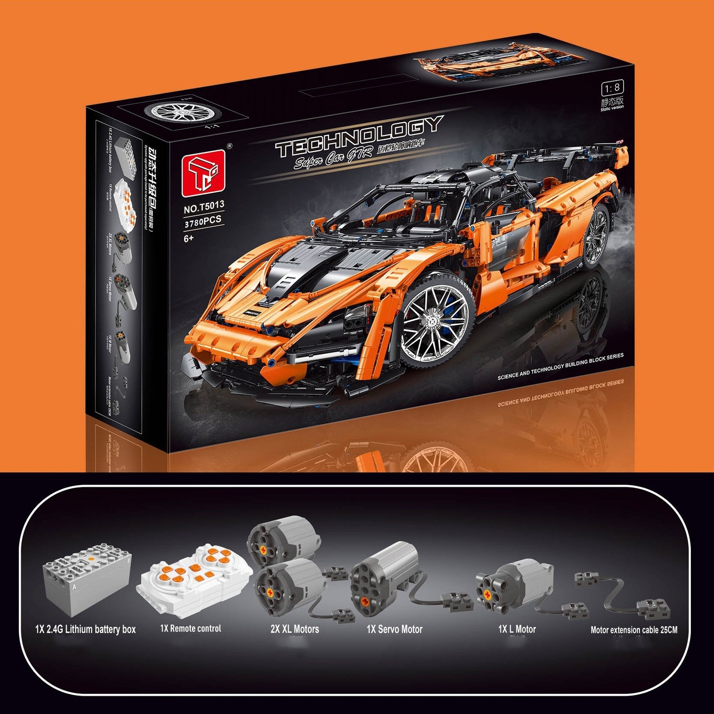 Remote Control Sports Car Model Children Assembly Plastic Building Blocks Boys