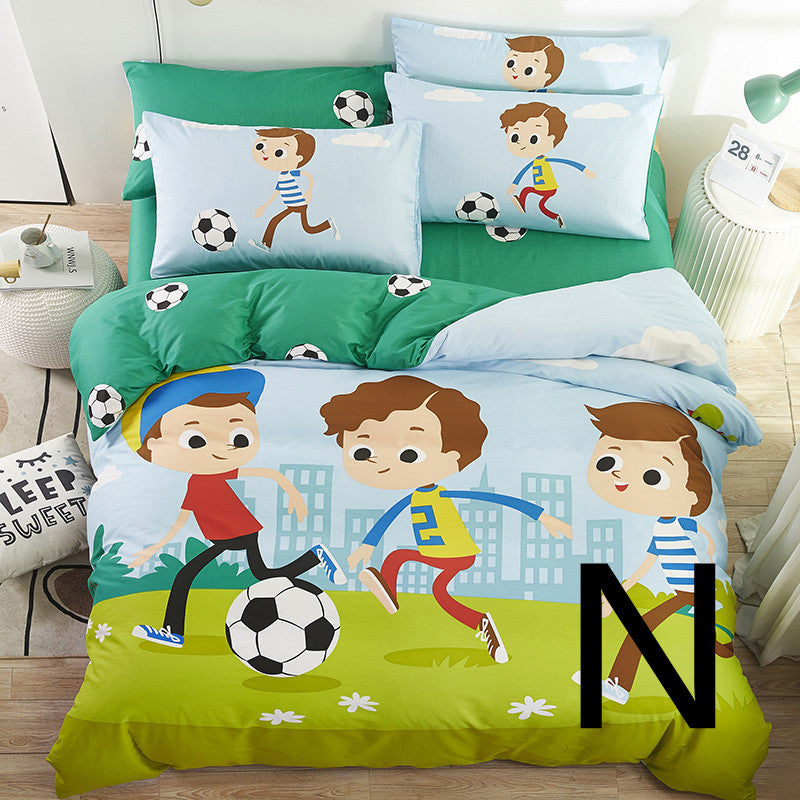 Drap de lit pour enfants, Textile de maison, dessin animé mignon, housse de couette, literie