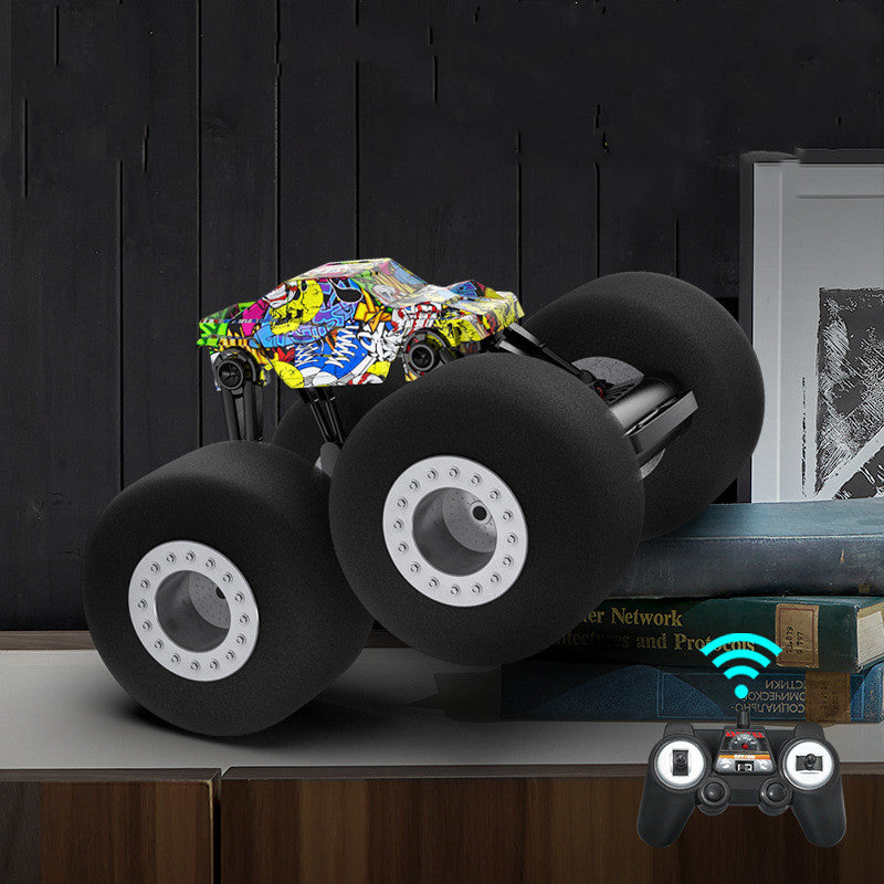 Remote Control Stunt Truck Sponge Tire Kids Room Off Road Vehicle Toy