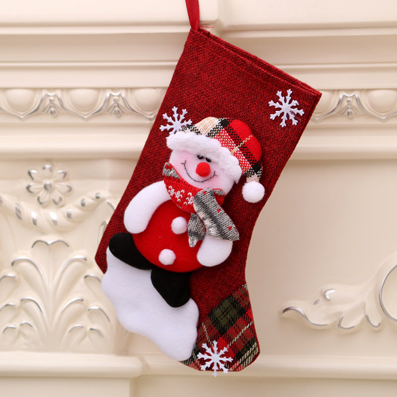 Christmas gift bag christmas hanging socks