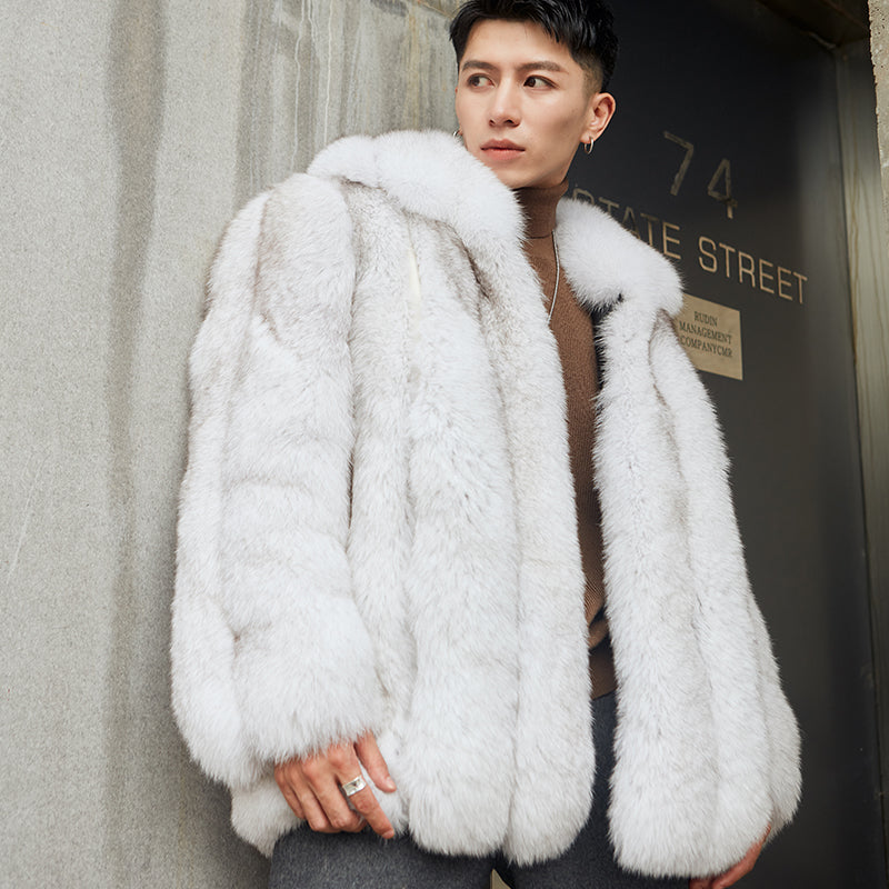 Men's Fashion Personality Fur Winter Jacket