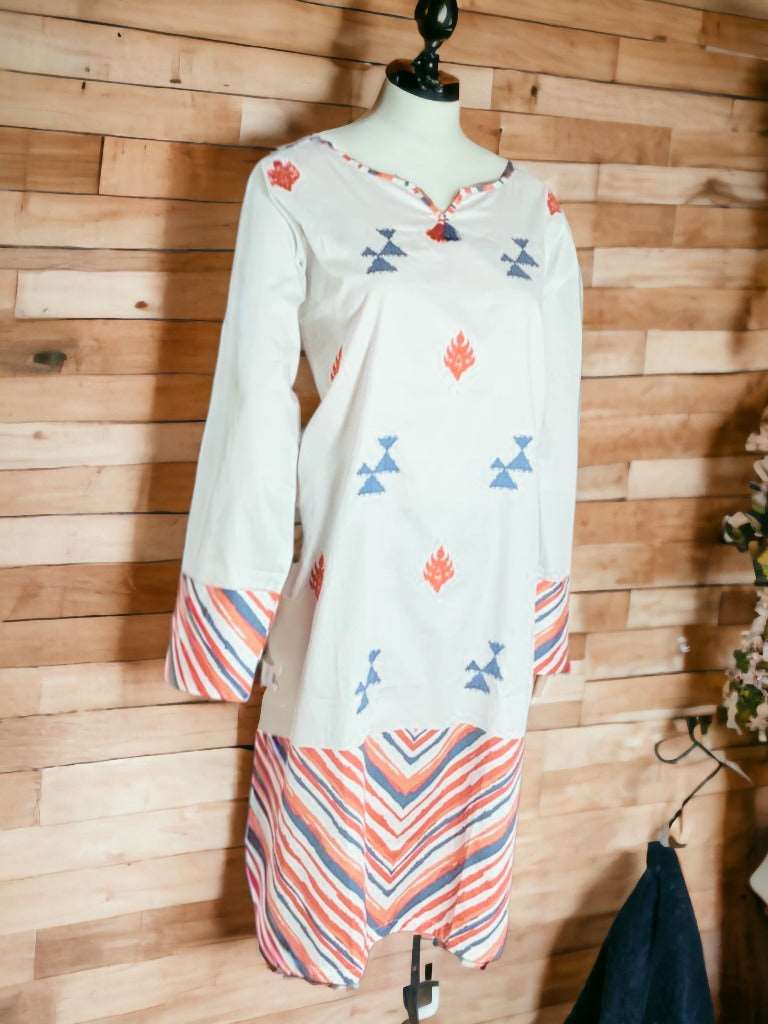 100% cotton pakistani kurti dress (size large).
