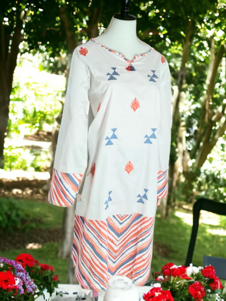 100% cotton pakistani kurti dress (size large).