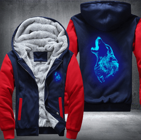 The Warrior Wolf Glowing Fleece Jacket