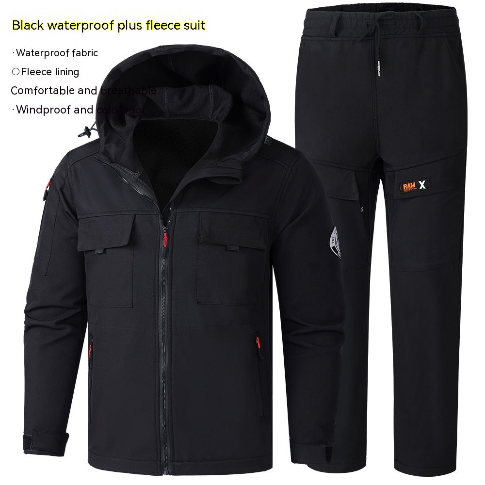 Men's Fashion Outdoor Mountaineering Cold Protective Clothing Shell Jacket Suit