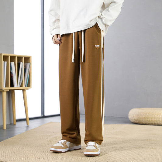 Men's Striped Fashion Straight-leg Pants Loose