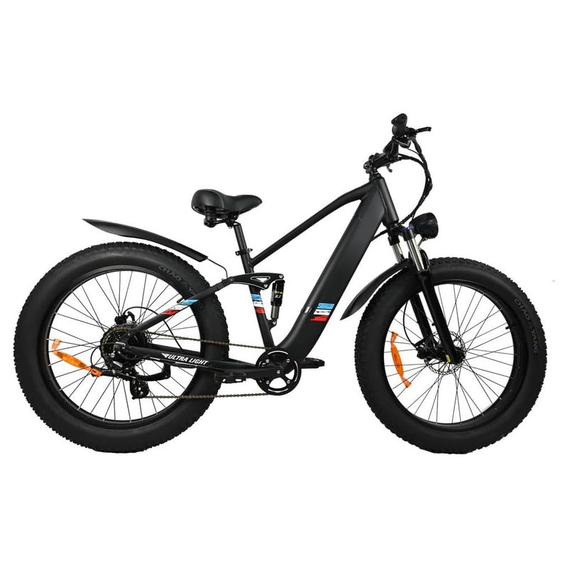 Electric Bike For Adults - 500W Motor 25MPH Speed Removable Battery 48V 12AH, 26 Inch Fat-Tire Electric Bicycle, 8 Speed Battery Powered Mountain Bicycle US only