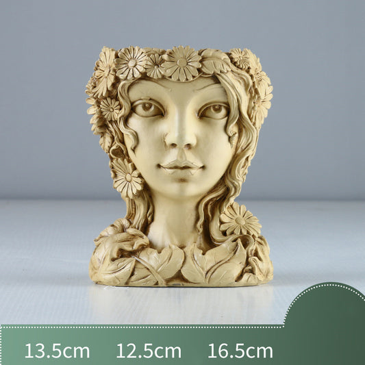 Cactus Head Flowerpot Plant Pots Container Home