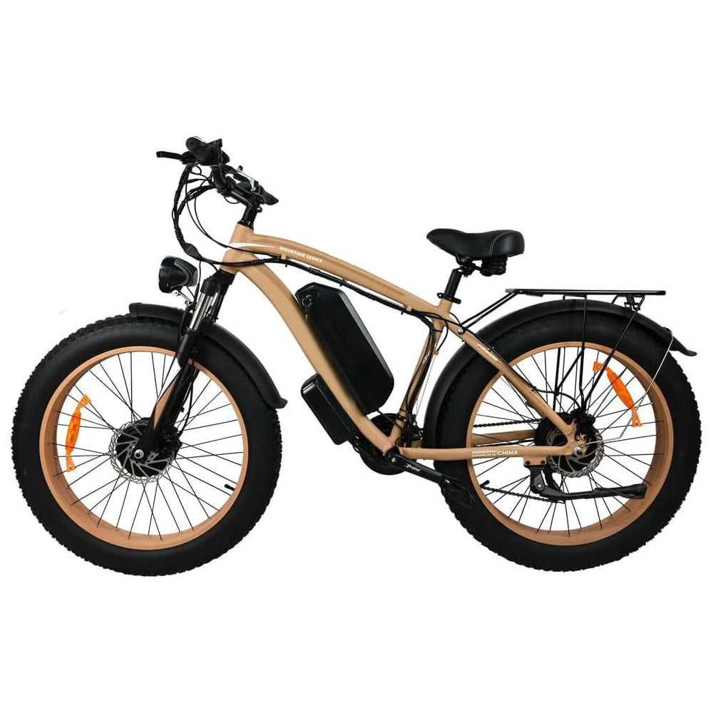 Khaki Electric Bike Adults 2000W - Electric Bike With 26 Inches Fat Tire 20AH Removable Battery, 21 Speed For Electric Mountain Ebike US only