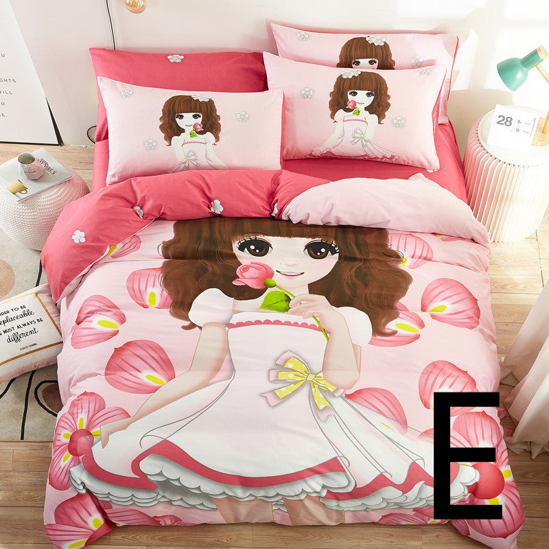 Home Textile Cute Cartoon Children Bed Sheet Bed Sheet Quilt Cover Bedding