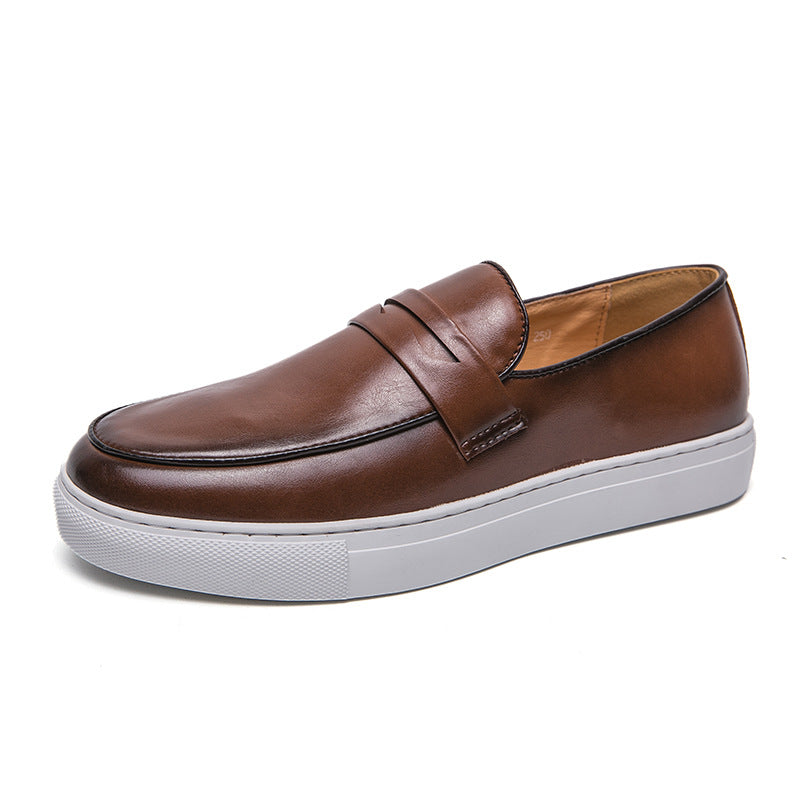 Plus Size Board Shoes Male Business Casual Leather Shoes