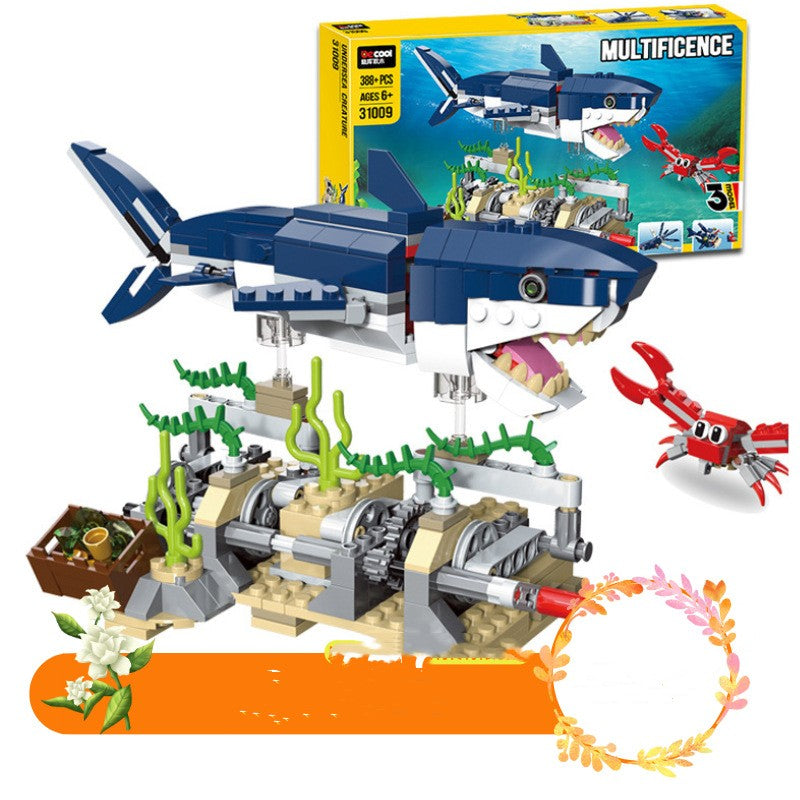 Building Blocks Changeable Series Submarine Creature Toys