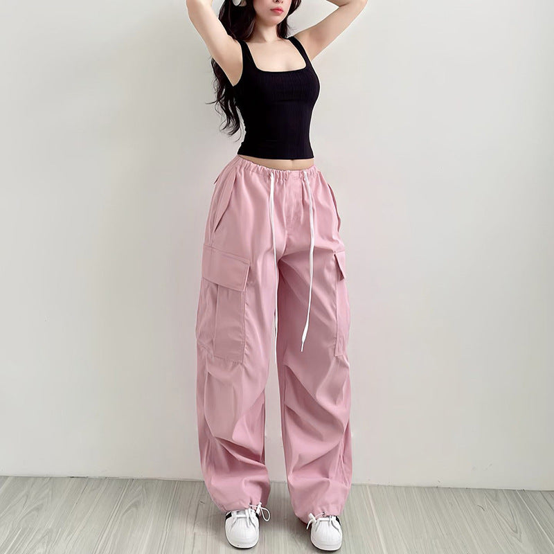 Autumn Women's Casual Functional Pocket Overalls Trousers