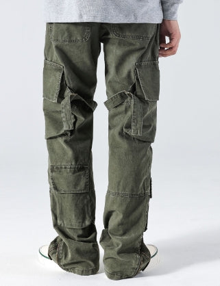 Men's Clothing Autumn And Winter  Straight Bootcut Trousers