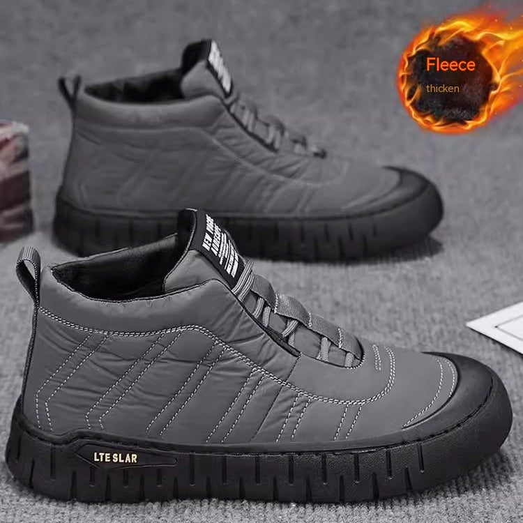 Winter High-top Cotton Shoes Men's Outdoor Cold-resistant Waterproof Non-slip Snow Boots