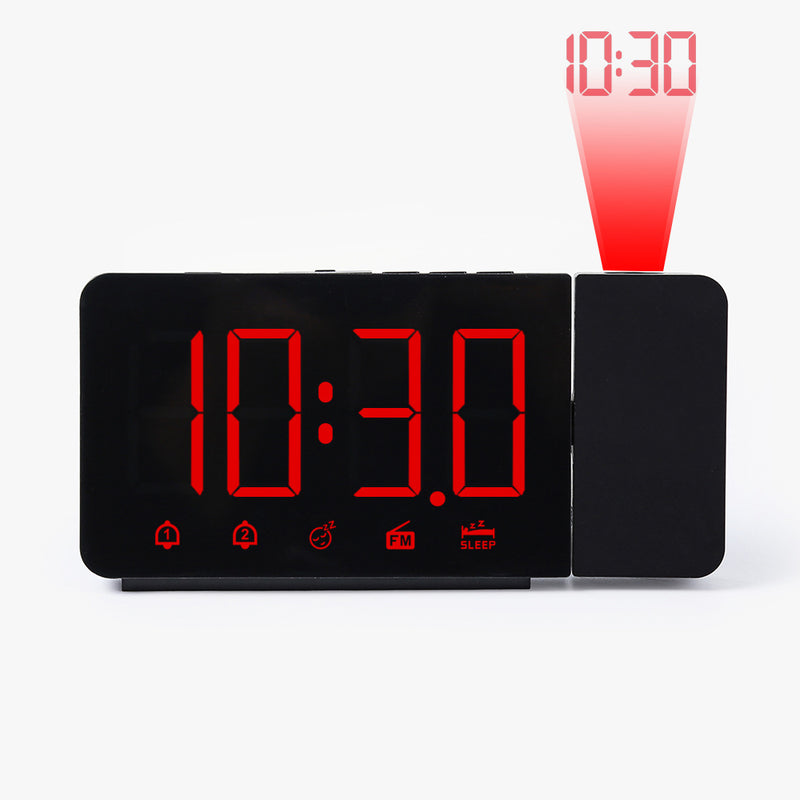 Projection Alarm Clock 3211 Projection Clock With Radio Double Alarm Time LED Display Electronic Clock