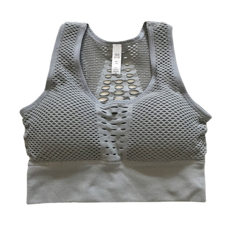 Breathable mesh sports Bra