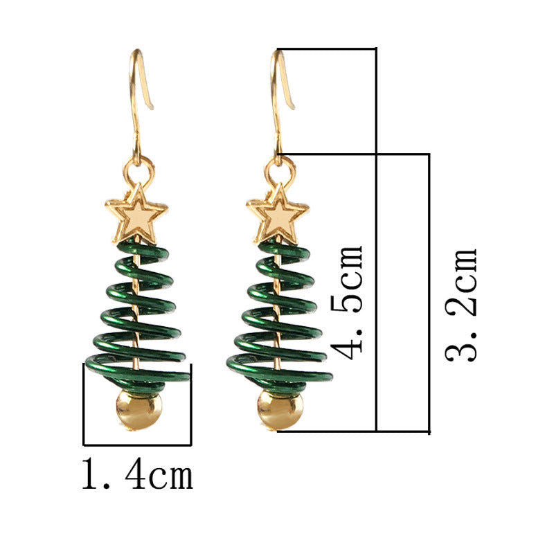 Christmas Earrings Tree Star DIY Earrings