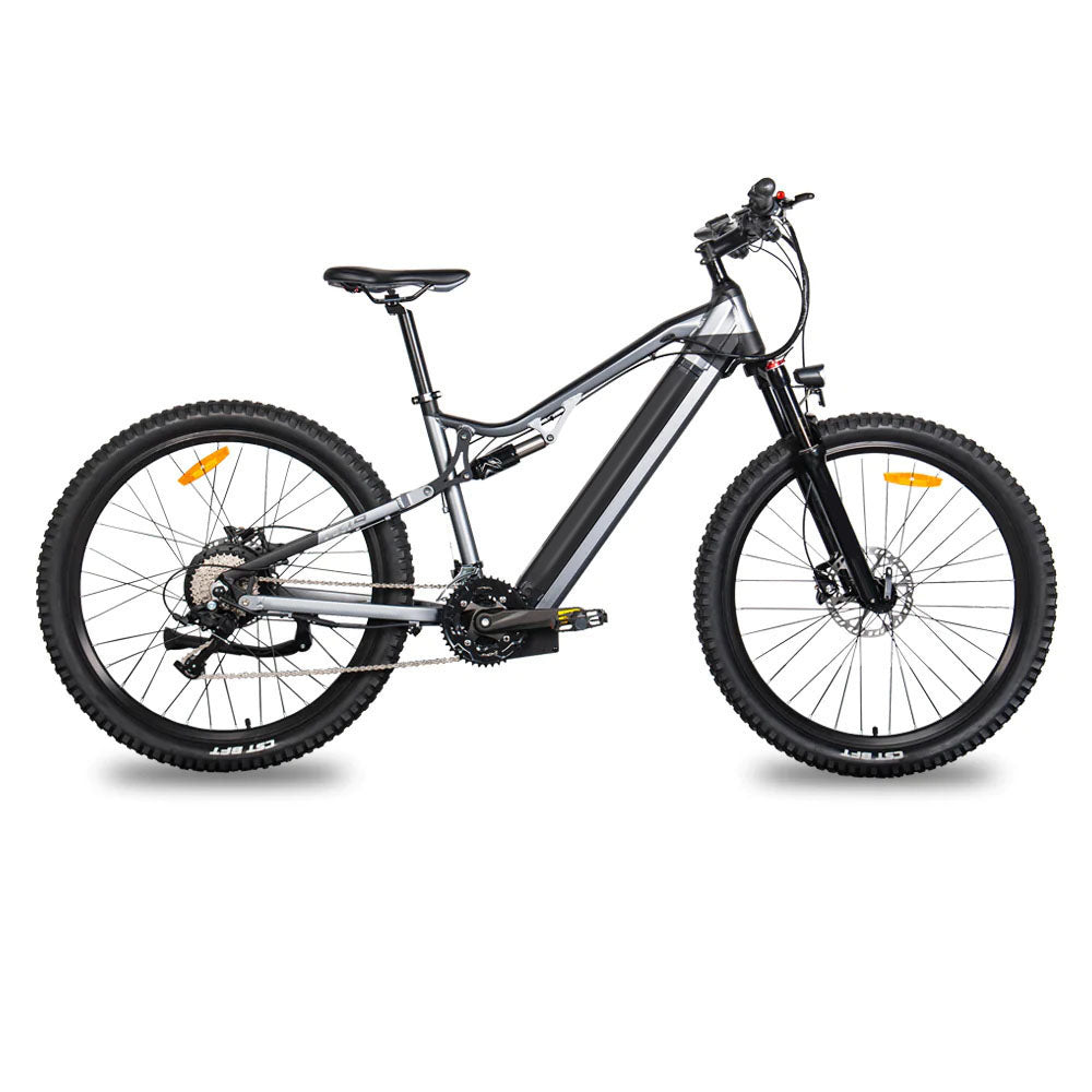 500W Electric Bicycle Ebike 27.5 Inches Mountain E-Bike 48V City EMTB 27 Speed Gray US only