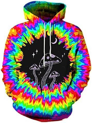 3D Animal Figure Printed Men's Hooded Sweater Couple Pullover Hoodie