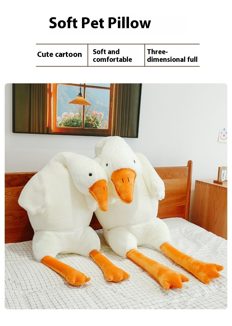 Cute Big White Geese Pillow Plush Toy