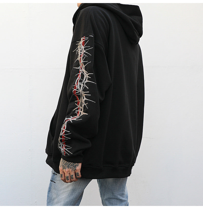 Barbwire Sleeve Hoodie