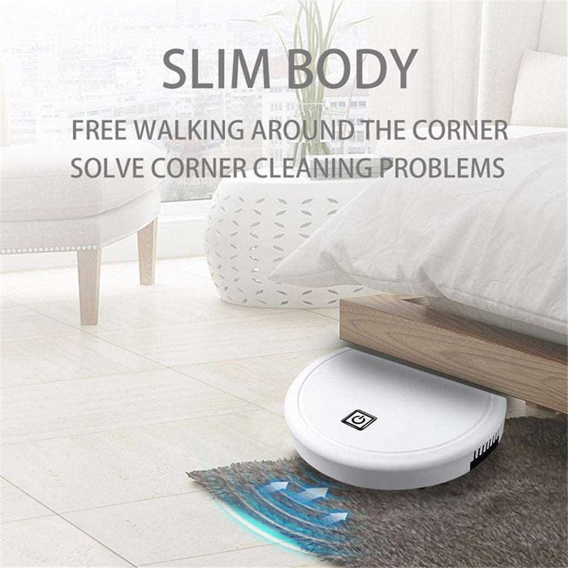 3-in-1 Robot Vacuum Cleaner 1800Pa Multifunctional Smart Floor Cleaner USB Rechargeable Dry Wet Sweeping Vacuum Cleaner