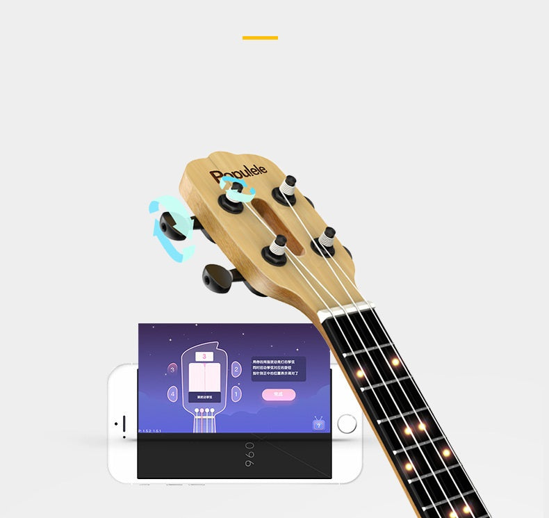 Smart Ukulele U1 Learning Spruce Gift Package Game Entrance Smart APP Small Guitar