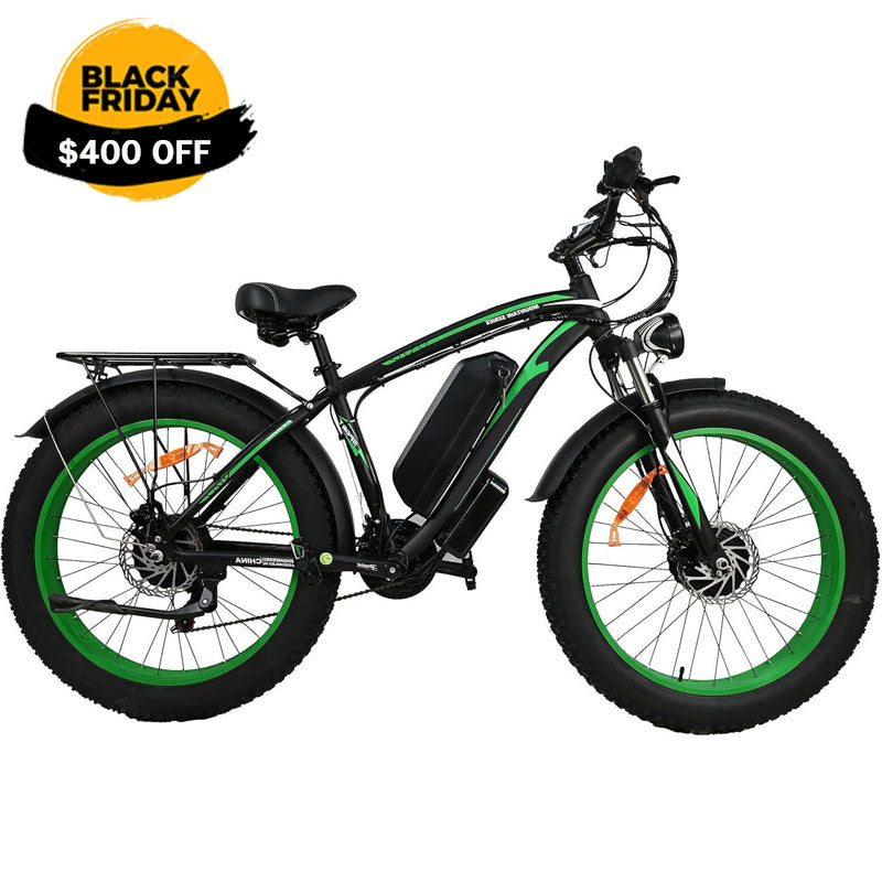 2000W Motor Electric Bike Adults - 31 MPH Electric Bike With 26 Inches Fat Tire 20AH Removable Battery, Hydraulic Disc Brake 21 Speed US only