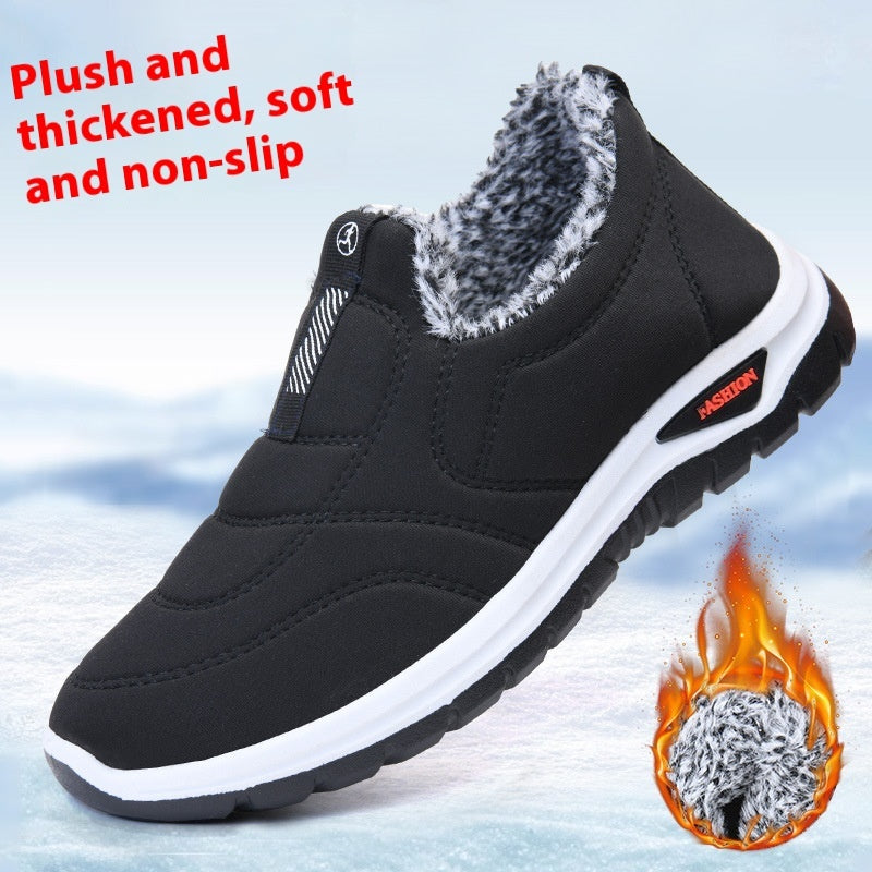 Female Fleece-lined Thickening Thermal Cotton Shoes