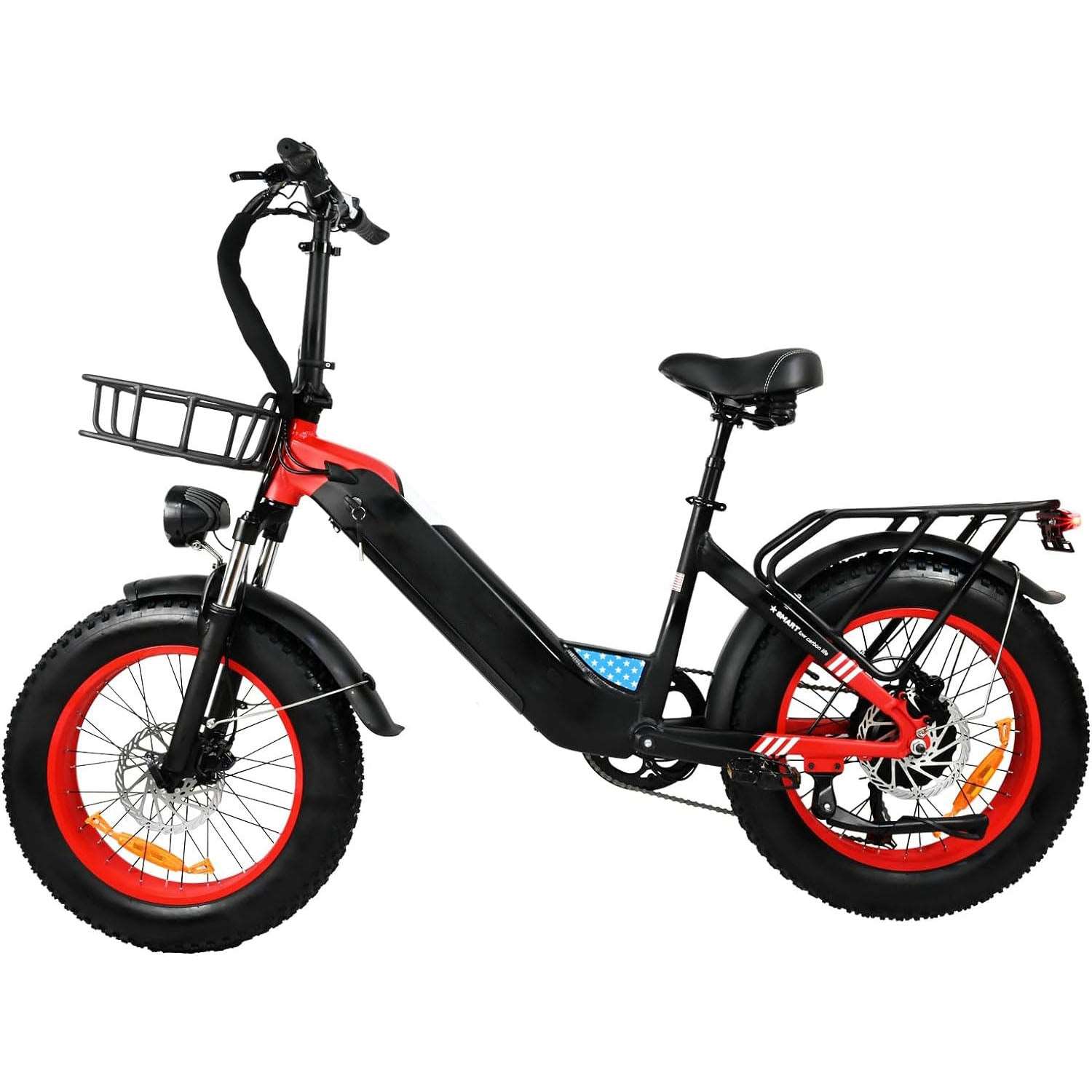 500W Motor Electric Bike For Adults, 20 X 4 Inches Fat Tire Bike,  7 Speed 48V 25MPH Removable Battery Mountain E-Bike US only