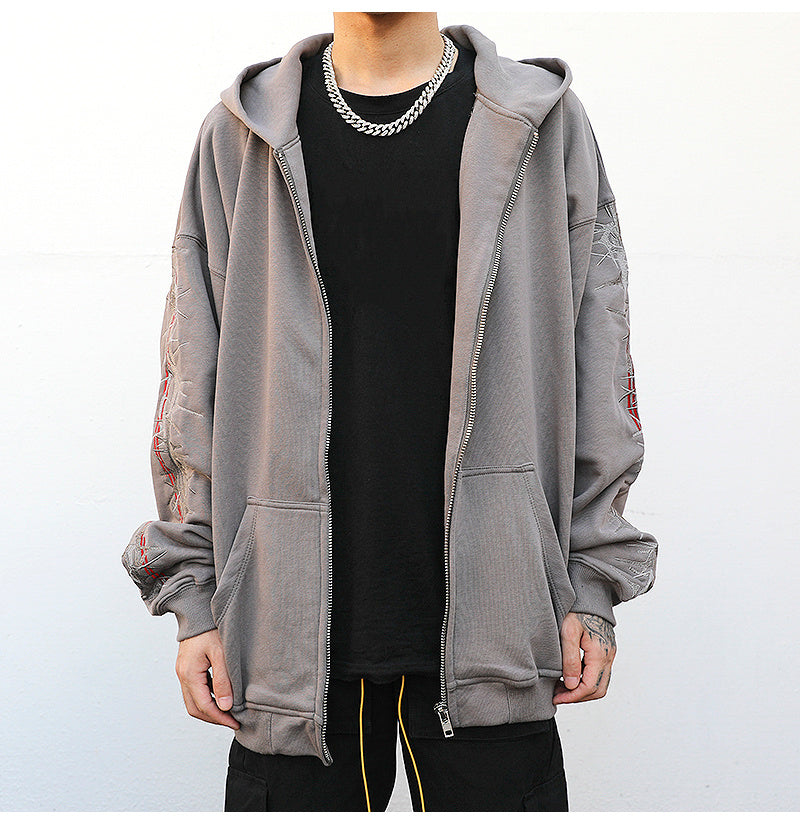 Barbwire Sleeve Hoodie